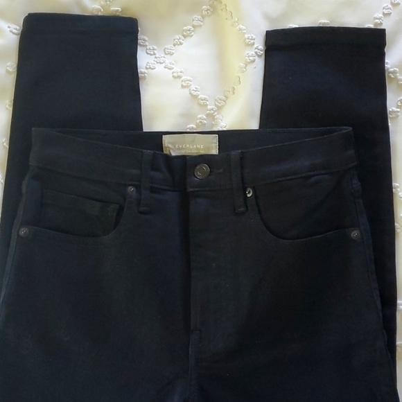 NWT Everlane The high rise skinny Jean in black ankle size 23 tall - Picture 8 of 10